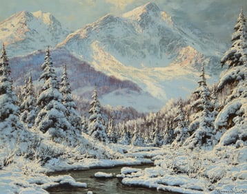 Laszlo Neogrady (1896-1962), Hungarian winter landscape