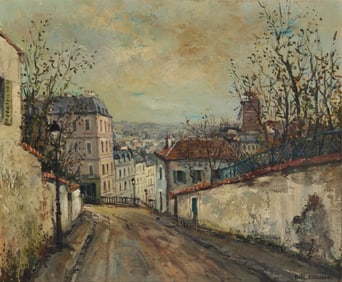 Marcel Rousseau (b. 1948), French city scene