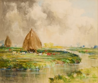 Sophie Marston Brannan (1877-1962), "Haystacks"
