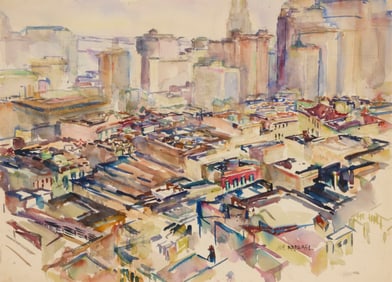 Joseph Raphael (1869-1950), View of the city