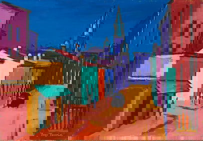 Tom Lewis (20th century), "New Orleans Street Scene"