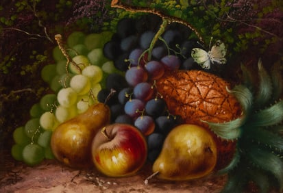 John Sherrin (1819-1896), Still life with fruit