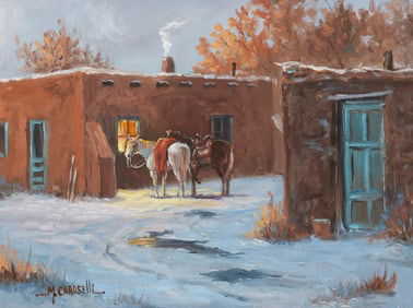 Marianne Caroselli (b. 1941), "Pueblo Visit"