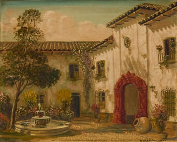 Alberto Lobos (1892-1941), Chilean courtyard