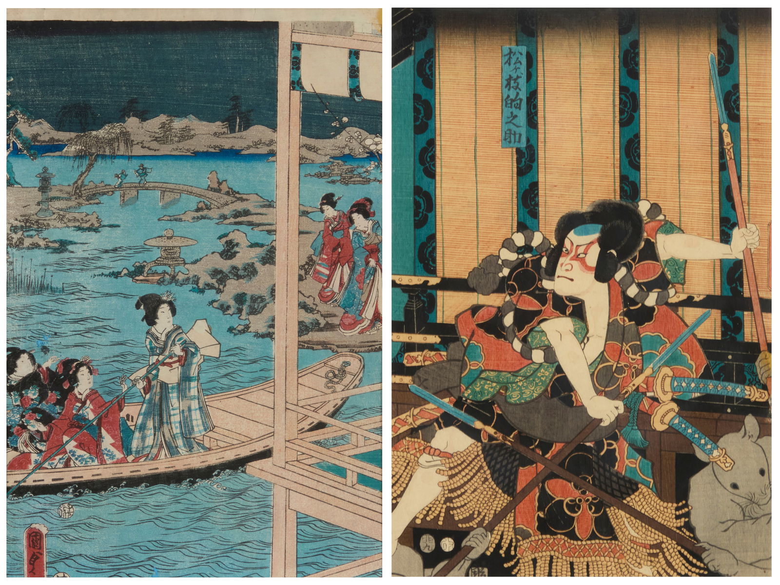Two Japanese woodcuts (1 of 12)