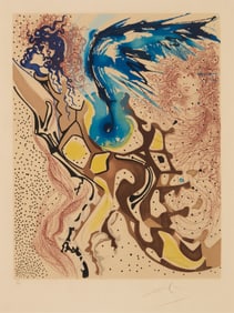 After Salvador Dali (1904-1989), "Angels of the Rebirth," from the "Aliyah" portfolio, 1968