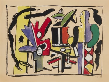 After Fernand Leger (1881-1955), "L'Artiste dans le Studio" from "Douze Contemporains," 1959