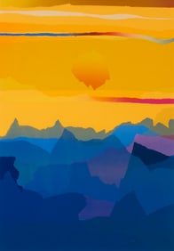 Arthur Secunda (1927-2022), Abstract landscape