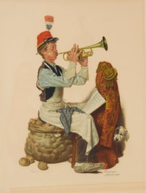 Norman Rockwell (1894-1978), "Trumpet Practice"