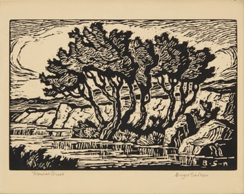 Birger Sandzen (1871-1954), "Kansas Creek," circa 1936