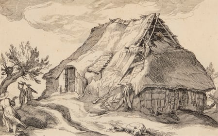 After Abraham Bloemaert (1566-1651), "Landscape with Farm House," 1613
