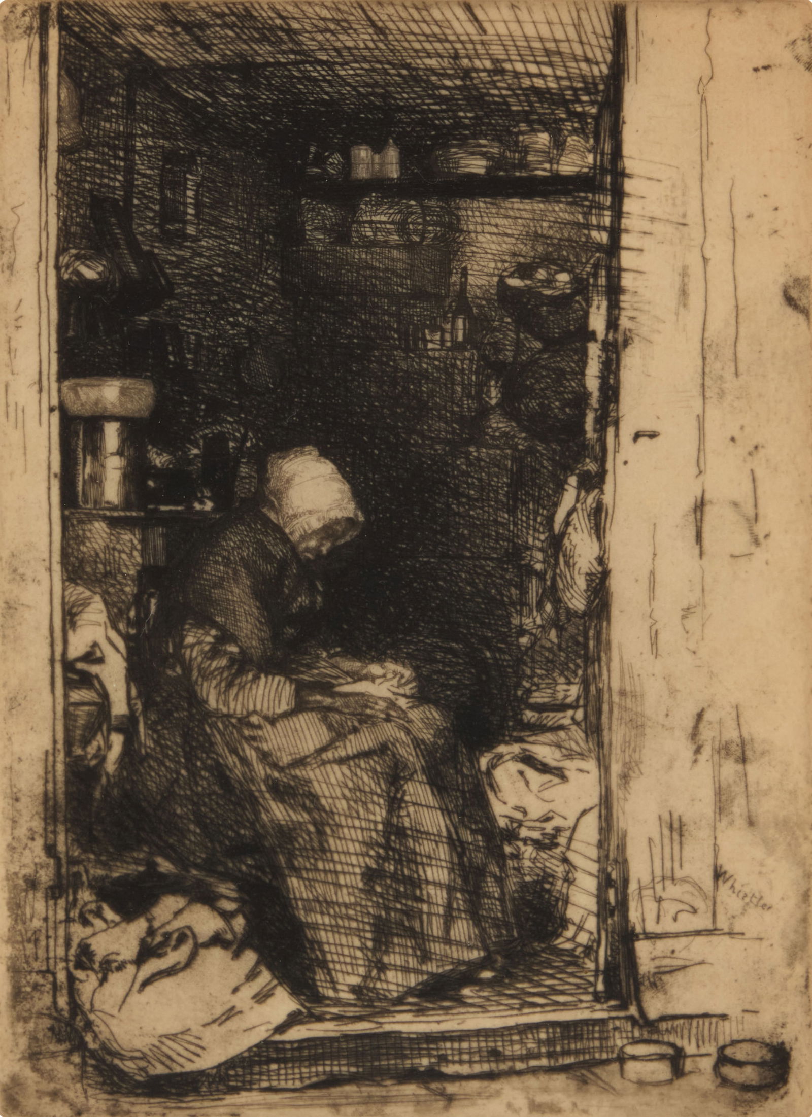 James McNeill Whistler (1834-1903), "La Vieille aux Loques, 1858" (1 of 6)