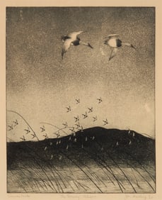 Jay Norwood "Ding" Darling (1876-1962), "Canvasbacks - The Evening Flight," 1930