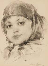 Nicolai Ivanovich Fechin (1881-1955), Portrait of a young girl