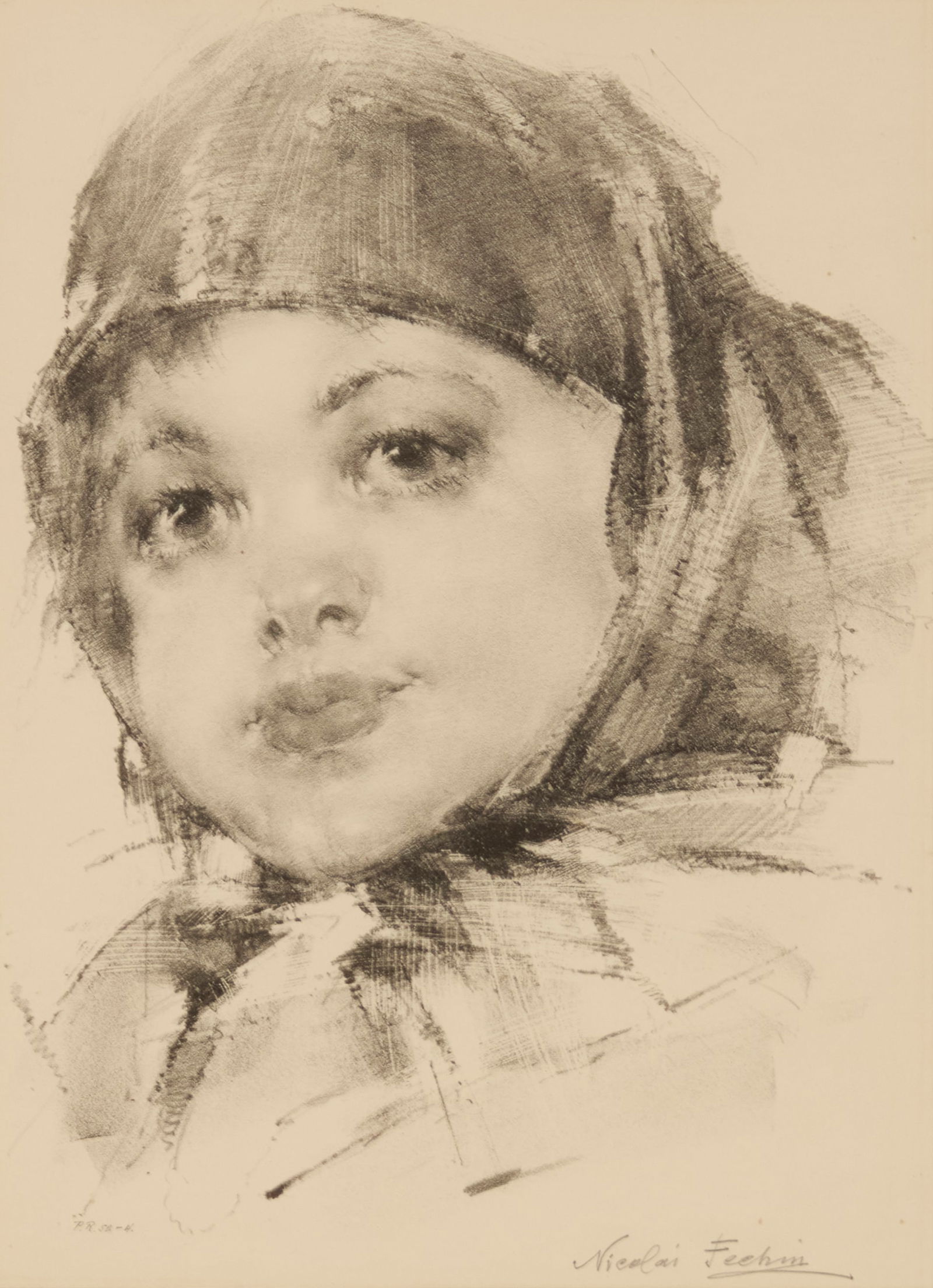 Nicolai Ivanovich Fechin (1881-1955), Portrait of a young girl (1 of 6)