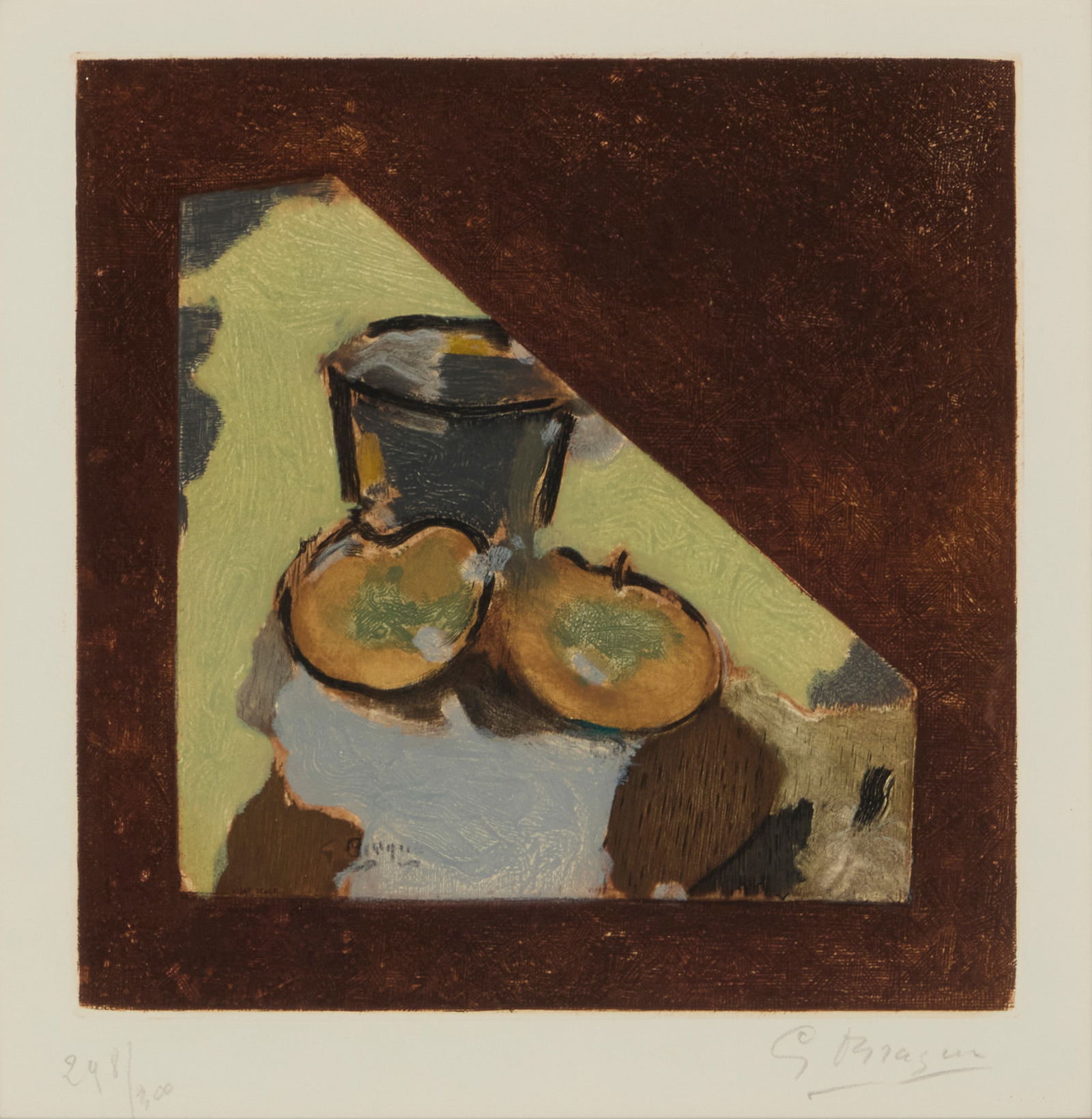 After Georges Braque (1882-1963), "Nature Morte Oblique," circa 1950 (1 of 6)