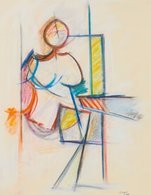 Arnold Chanin (b. 1934), Abstract figure, 1977