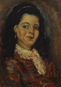 Jose Ruiz Y Blasco (1841-1913), Portrait of a woman