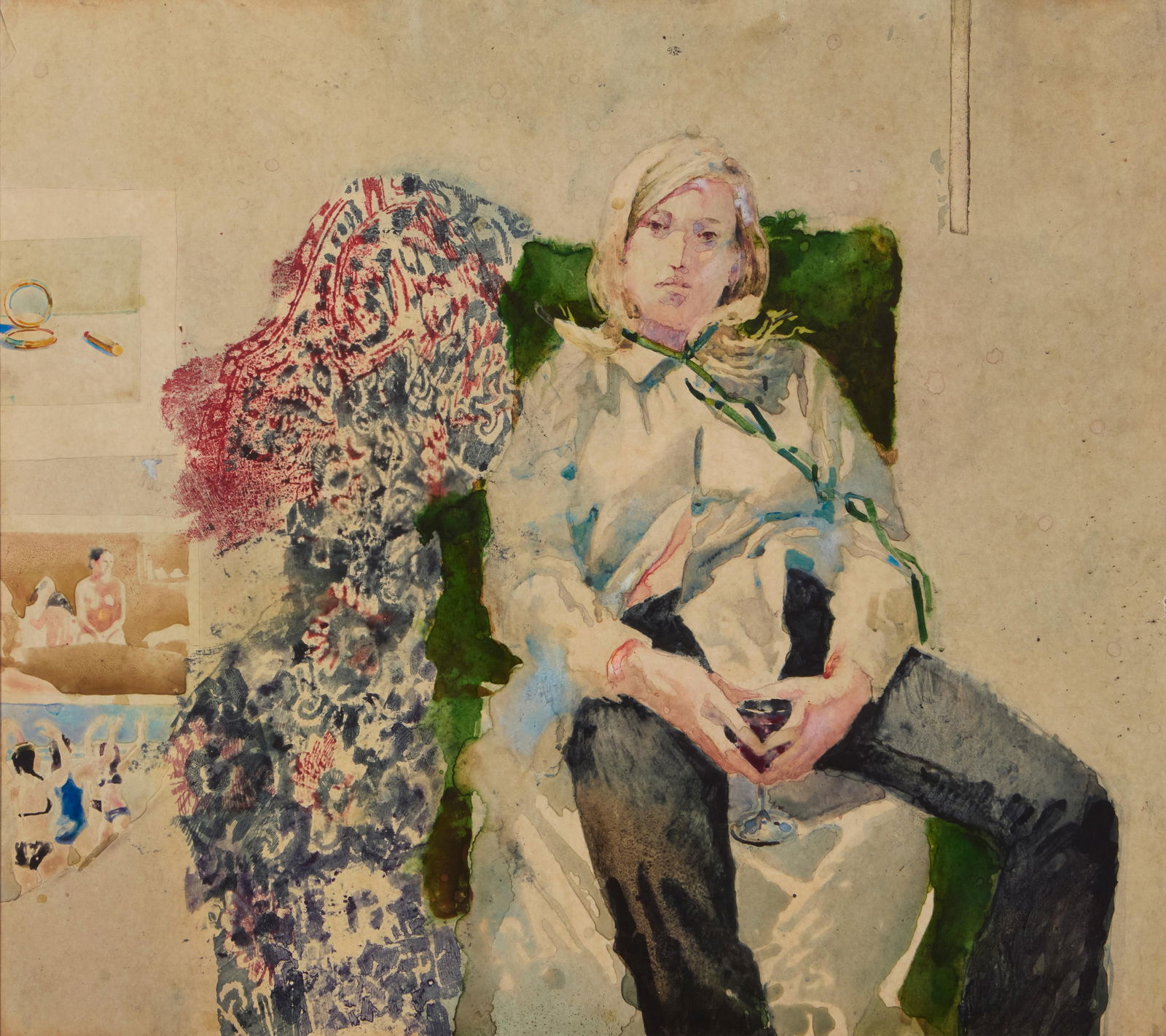 Jerald Silva (b. 1936), Seated figure, 1972 (1 of 5)