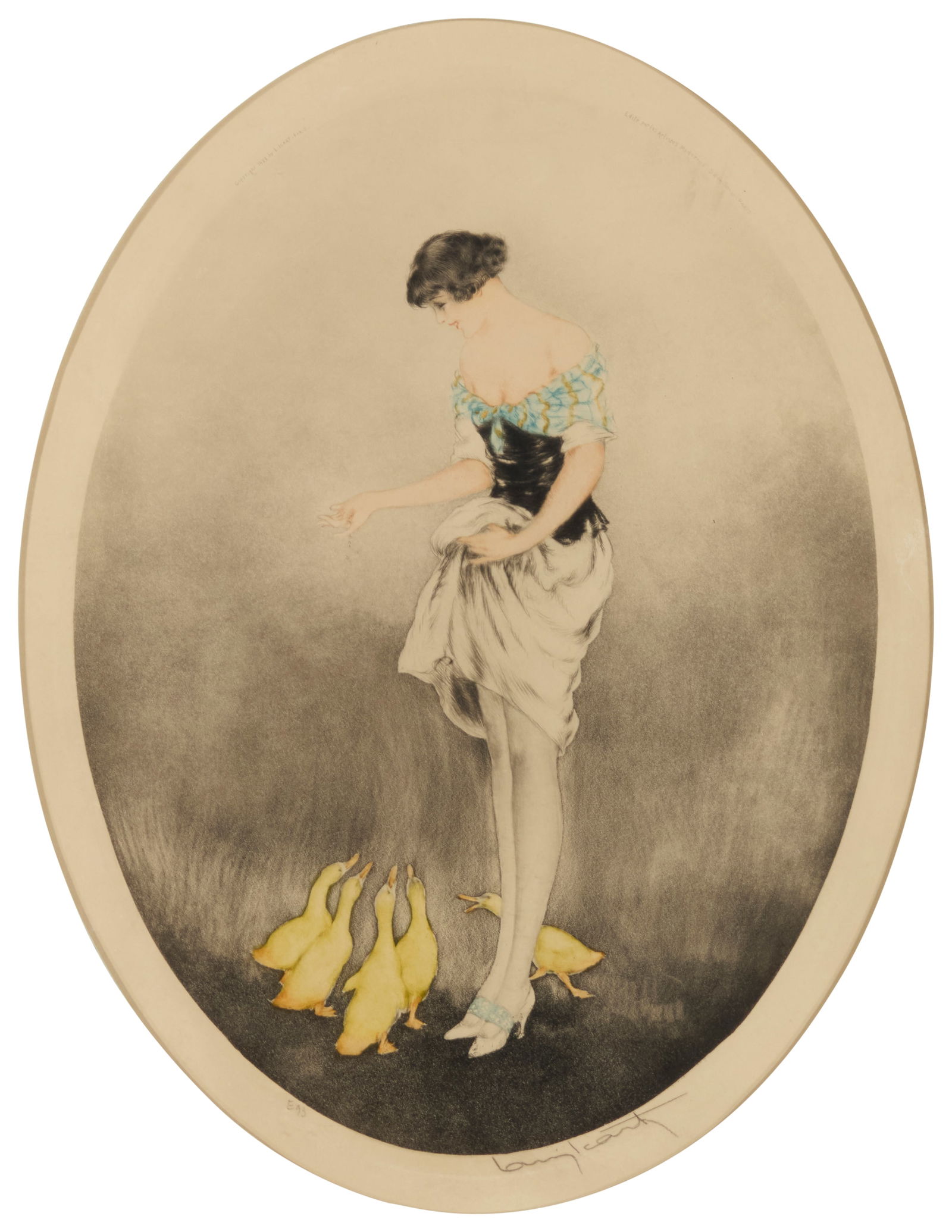 Louis Icart (1888-1950), "Snack," 1927 (1 of 5)