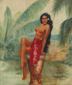 Roger W. Fowler (1895-1973), Portrait of a Tahitian woman