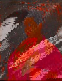 Donald "Putt" Putman (1926-2007), "Geisha with Fan"