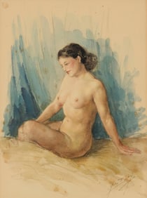 Yves Die? (1892-1984), Seated nude