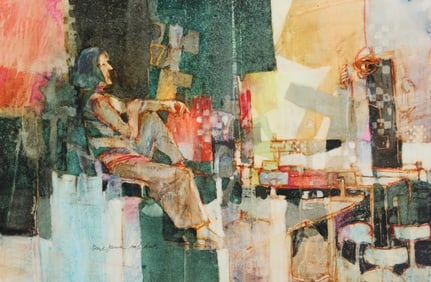 George James (1932-2016), Abstract figural composition