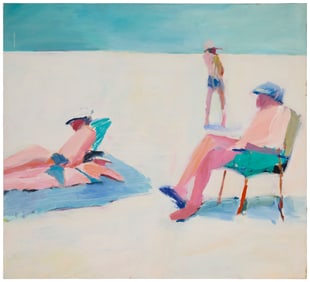 Ken Durkin (20th century), Figures on a beach, 1981