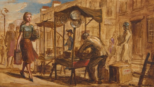 Peter Hopkins (1911-1999), "London Market"