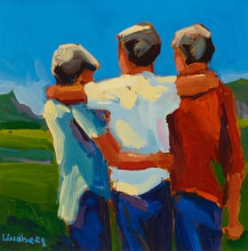 Keith Lindberg (b. 1938), "United," circa 1990