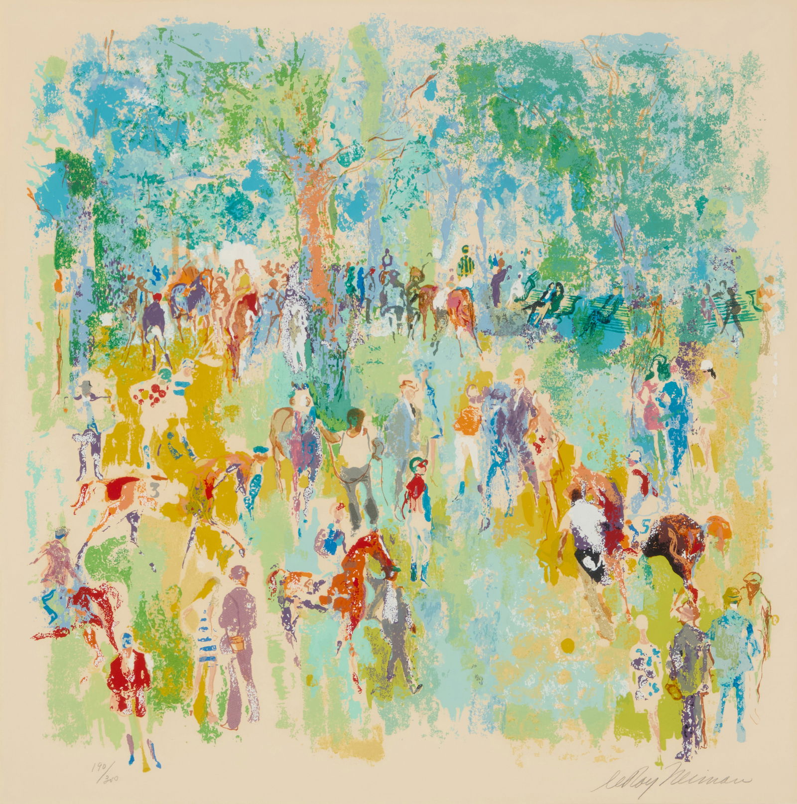 LeRoy Neiman (1921-2012), "Paddock," 1972 (1 of 6)