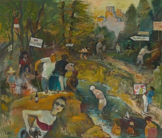 F. W. Proctor (20th century), "Fun in a City Park"