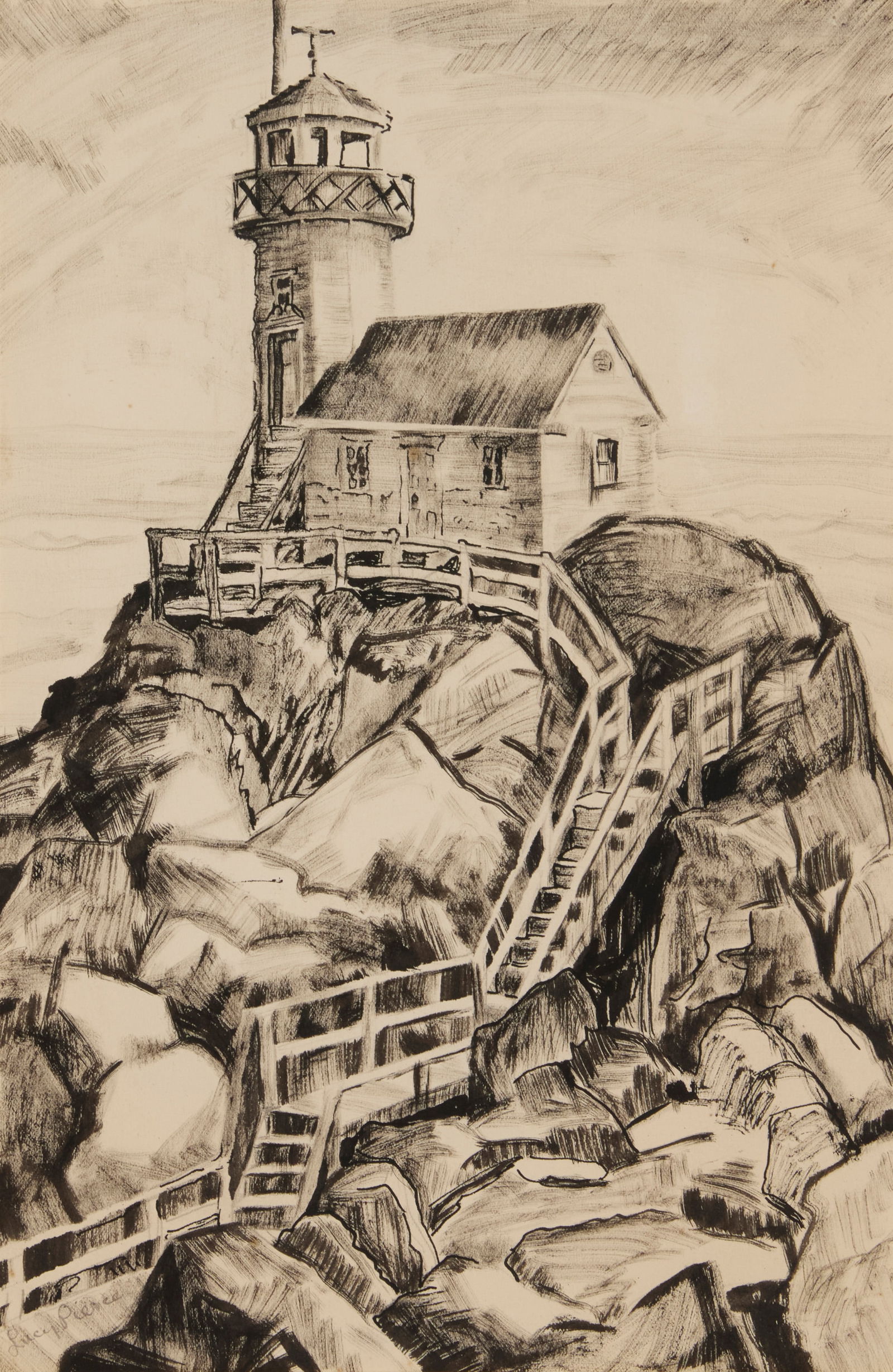Lucy Pierce (1886-1974), Lighthouse (1 of 6)
