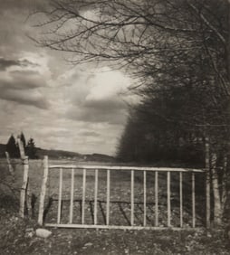 Laure Albin-Guillot (1879-1962), Fence in field, 1938