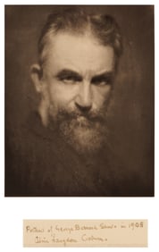 Alvin Langdon Coburn (1882-1966), "Portrait of George Bernard Shaw," 1908