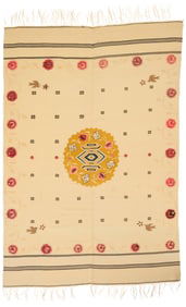 A Regional style Mexican Saltillo sarape textile