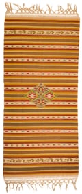 A Regional style Mexican Saltillo sarape textile
