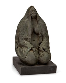 Jorge Luis Cuevas (b. 1922, Mexican), "Juchiteca Woman," 1974