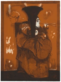 Jose Luis Cuevas (1934-2017, Mexican), "'Music is a Higher Revelation than Philosophy' Beethoven,"