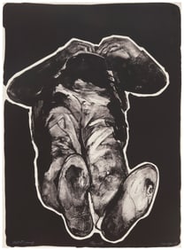 Rafael Canogar (b. 1935, Spanish), "El Muerto," plate 7 from "La Violencia" portfolio, 1969