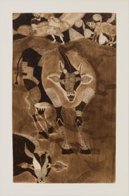 Francisco Toledo (1940-2019, Mexican), "Spanish Cow," 1970