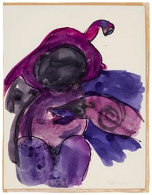 Francisco Toledo (1940-2019, Mexican), Purple abstract