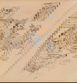 Federico Cant? (1907-1989, Mexican), Untitled (Harlequins), 1937