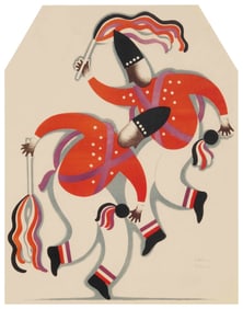 Carlos Merida (1891-1984, Guatemalan), "Danza de las Malinches," circa 1937-39
