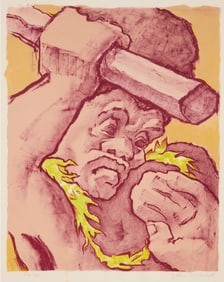 Jean Charlot (1898-1979, Mexican-American), One plate from the "Kei Viti (Melanesian Images)"