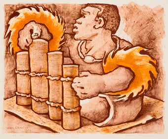 Jean Charlot (1898-1979, Mexican-American), One plate from the "Kei Viti (Melanesian Images)"