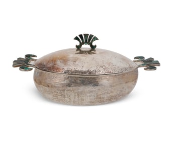 A Los Castillo silver-plated lidded tureen