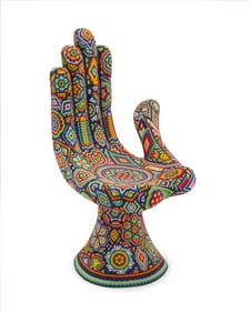 Rick (CHROMA) Wolfryd (b. 1953, American), After Pedro Friedeberg "Hot Seat: Magic Hands Series,"