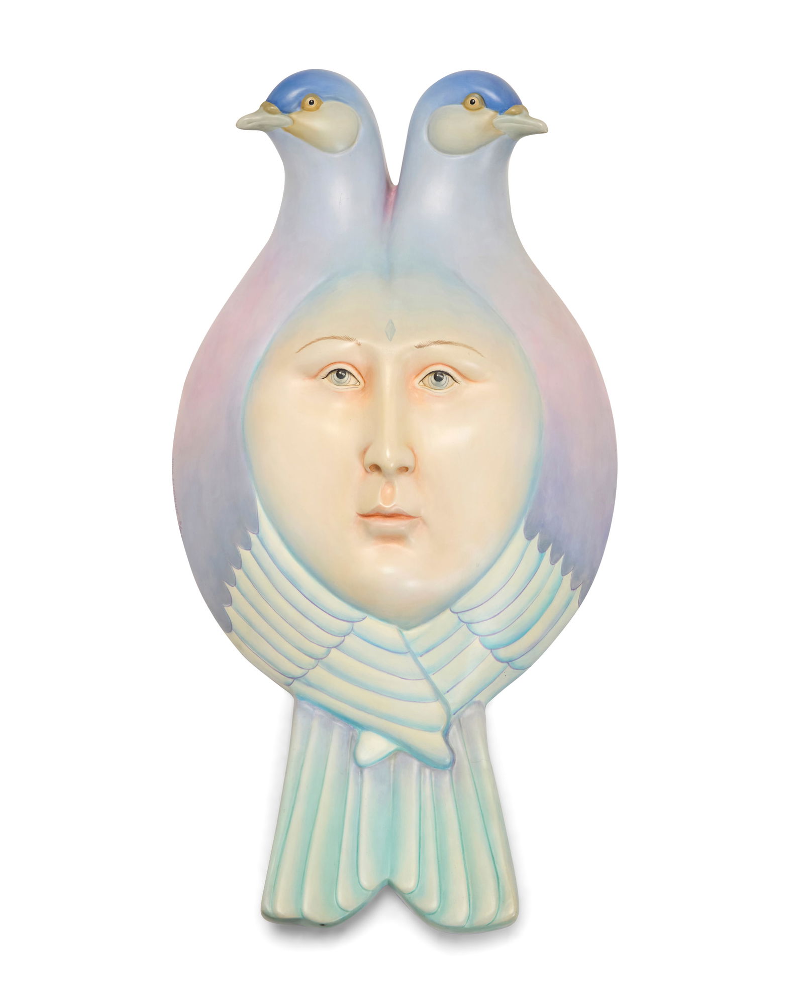 Sergio Bustamante Sculpture, Egg & Two Hands